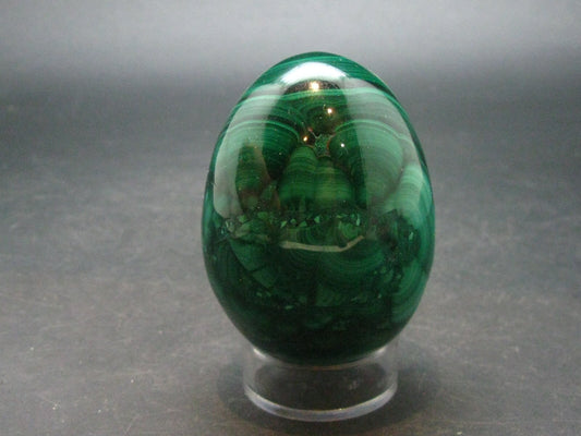 Malachite Egg Carving From Congo - 2.4" - 263.40 Grams