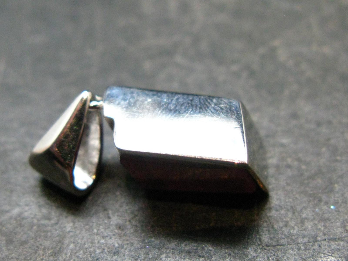 Rhodochrosite Sterling Silver Pendant From Alma Colorado - 0.9" - 3.26 Grams