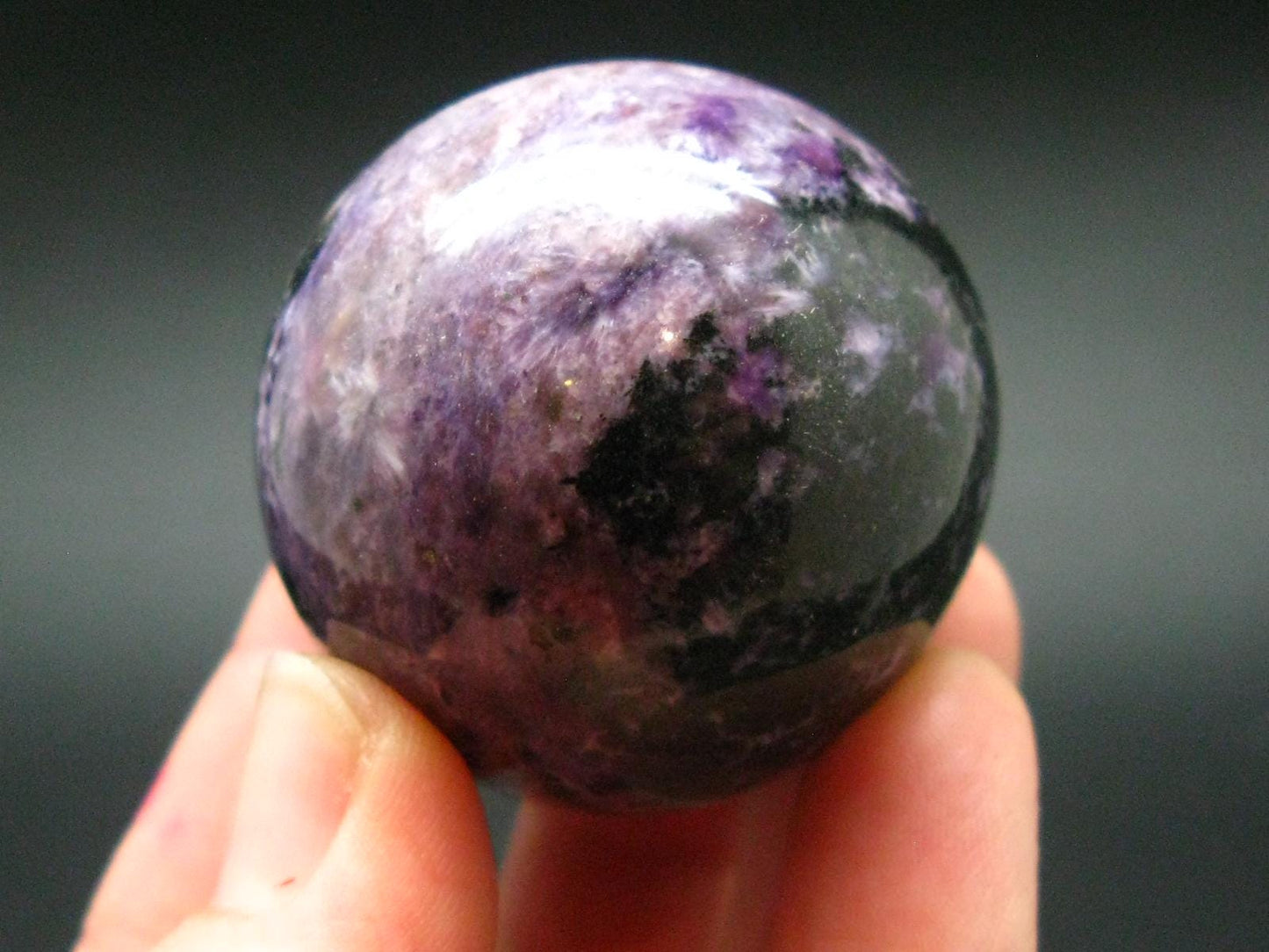 Nice Charoite Sphere from Russia - 85.83 Grams - 1.5"