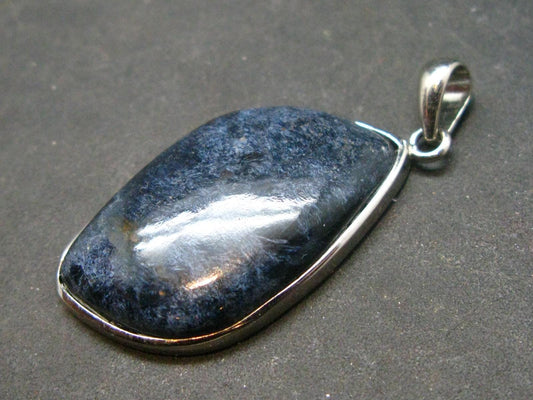 Natural Pietersite Polished Silver Pendant from Namibia - 1.5" - 5.26 Grams