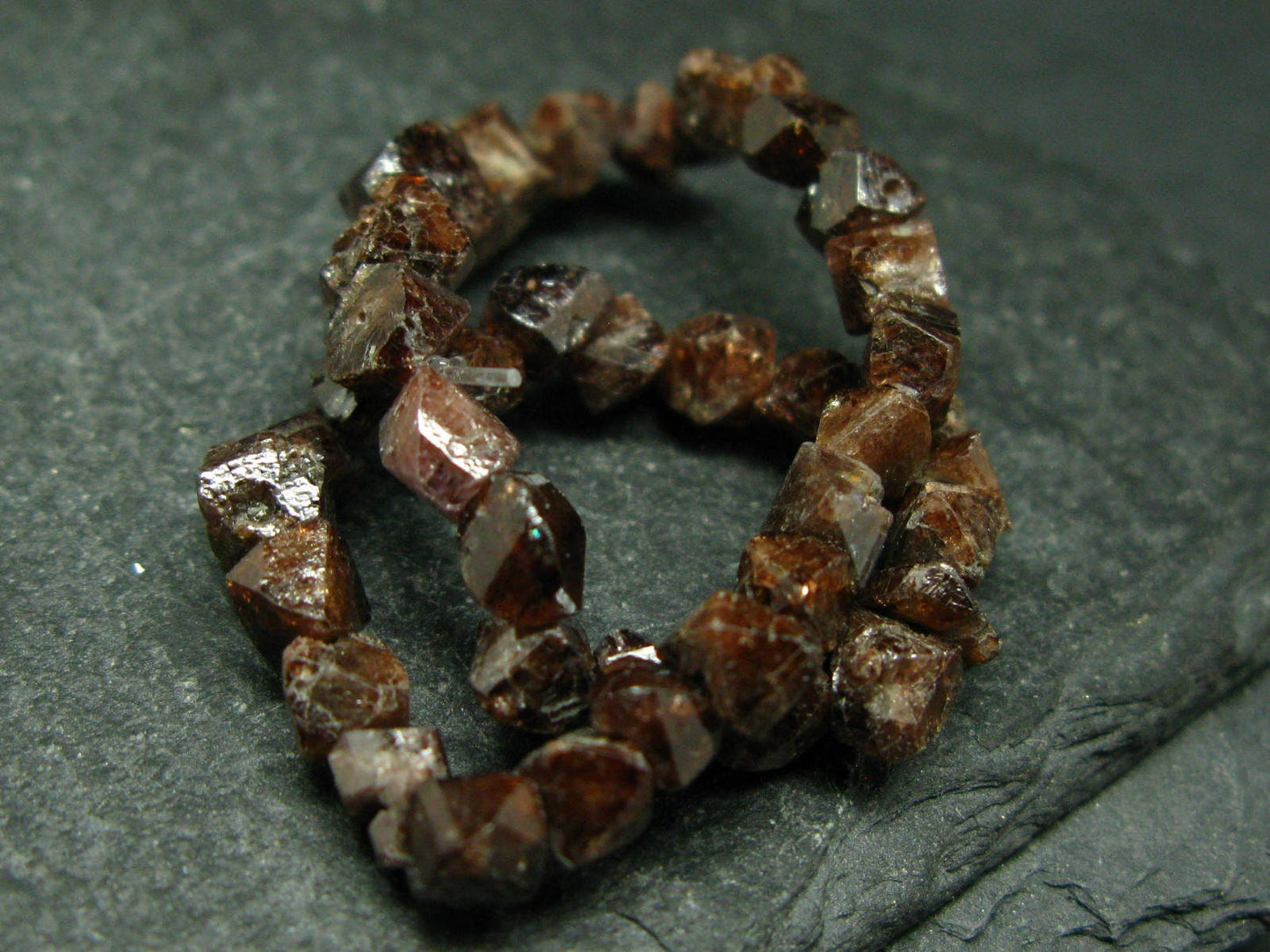 Rare Zircon Genuine Bracelet ~ 7 Inches ~ 6mm Crystal Beads