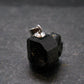 Sharp Black Melanite Andradite Garnet Silver Pendant From Mali - 0.7" - 3.92 Grams