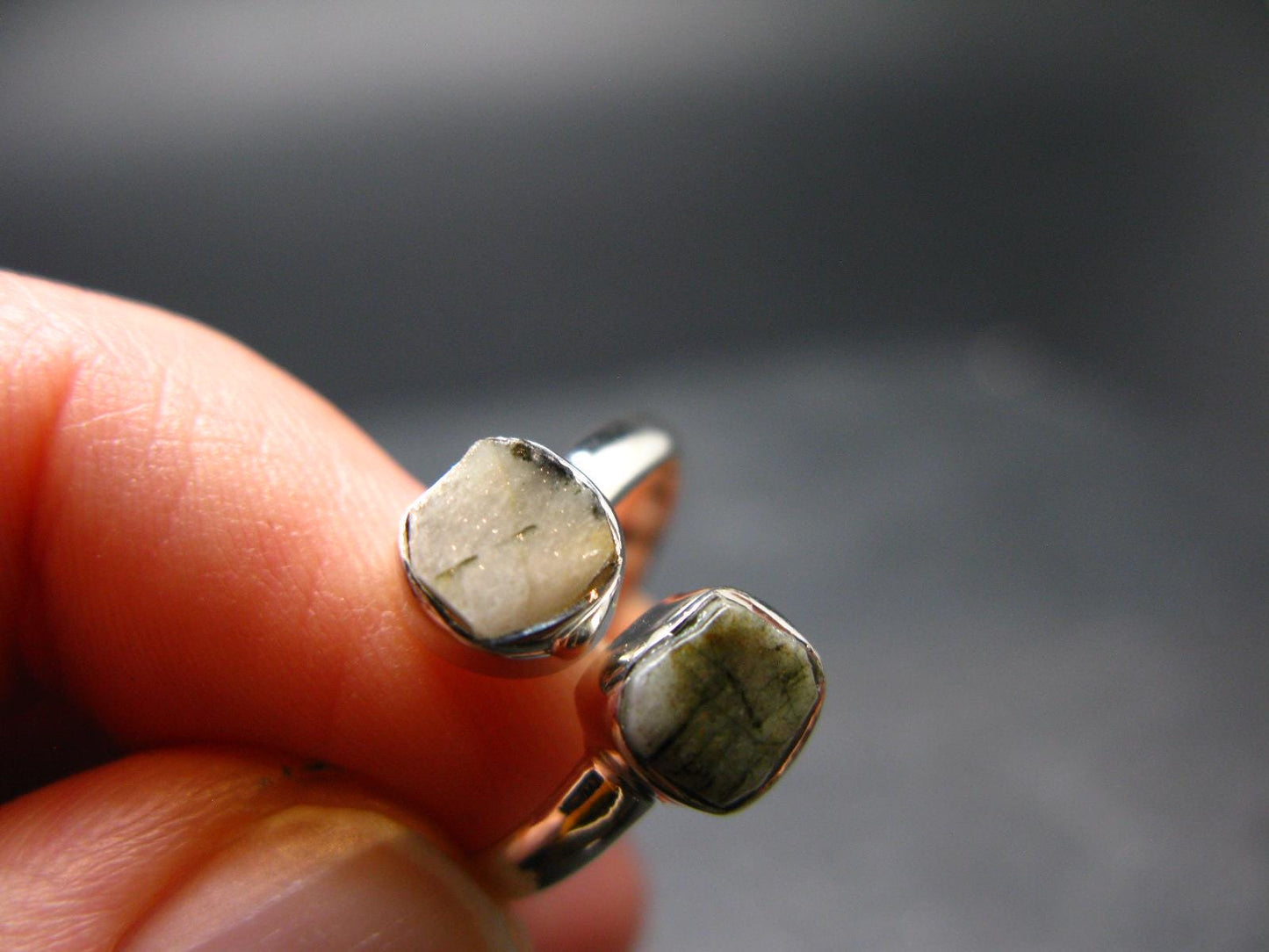 Phenakite Phenacite Crystal Silver Ring From Russia - Size 7 - 2.25 Grams