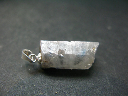 Rare Papagoite In Terminated Quartz Crystal Silver Pendant from South Africa - 1.0" - 2.96 Grams