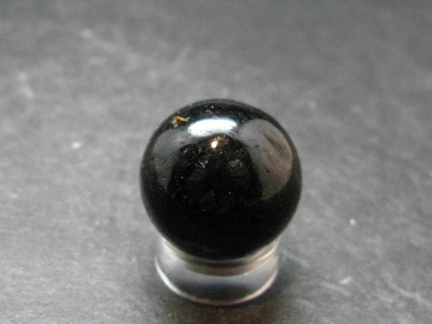 Nuumite Nuummite Sphere Ball From Greenland - 0.8" - 12.75 Grams