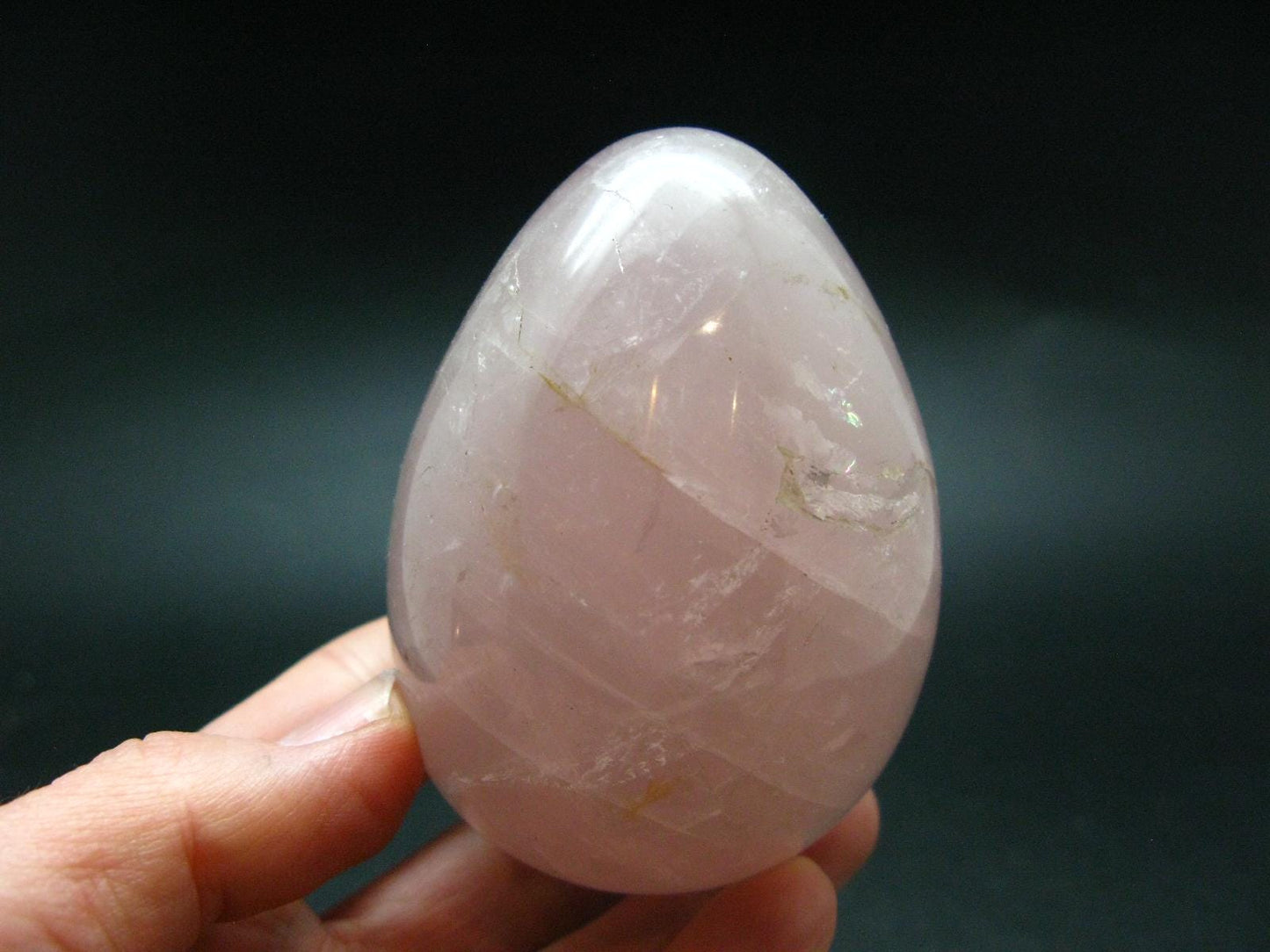 Star Rose Quartz Egg From Brazil - 2.9"