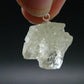 Hiddenite Green Gem Spodumene Silver Pendant Crystal From Brazil - 1.0" - 6.14 Grams