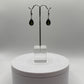 Elegant Teardrop Moldavite Earrings - Weight 3.23 Grams