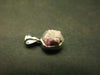 Bixbite Red Emerald Beryl Silver Pendant From Utah USA - 0.5" - 0.83 Grams