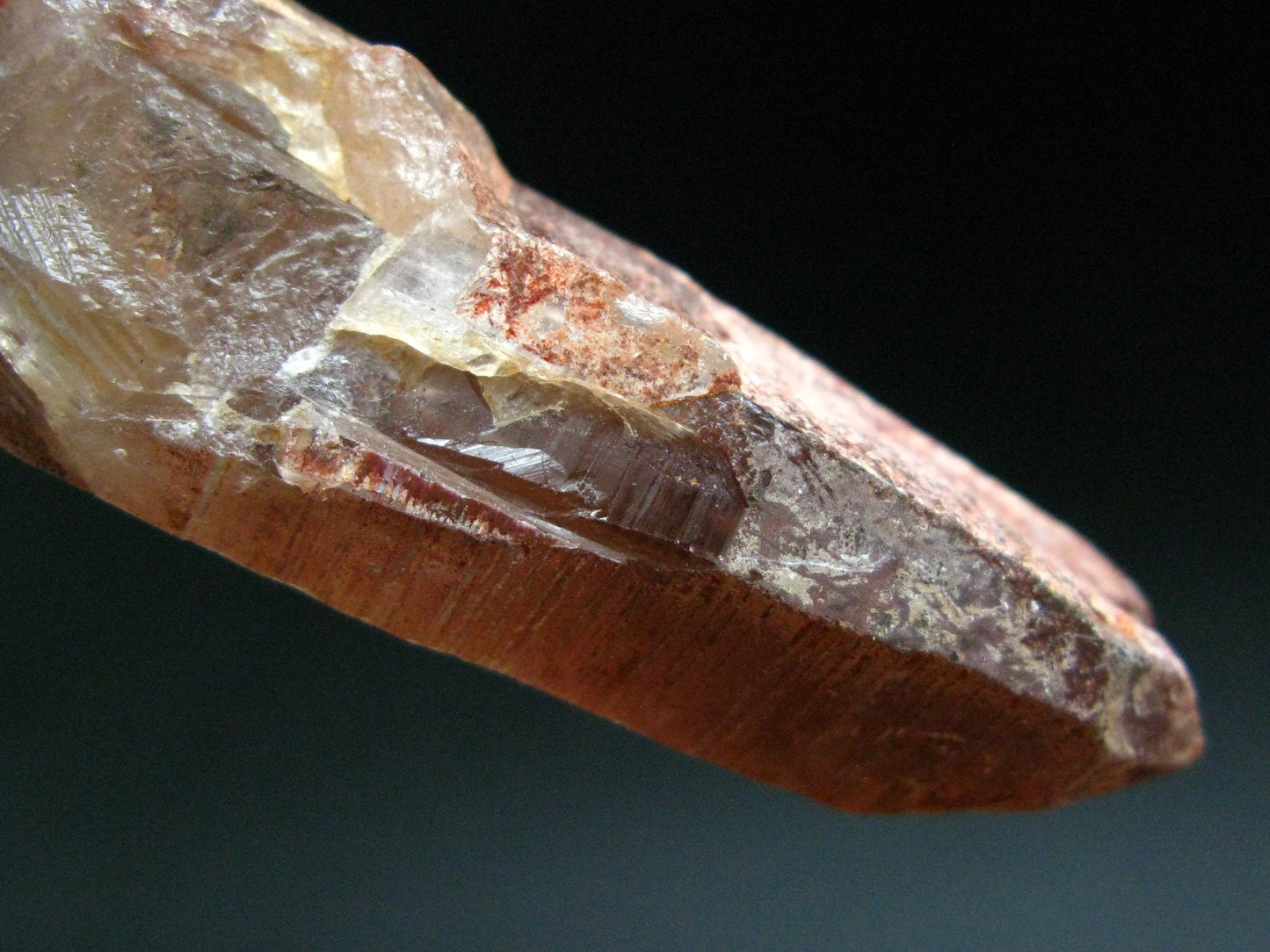 Tangerine Quartz Crystal From Brazil - 21.8 Grams - 2.3"