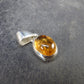 Imperial Topaz Crystal Silver Pendant from Brazil - 0.7" - 2.26 Grams