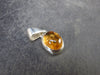 Imperial Topaz Crystal Silver Pendant from Brazil - 0.7" - 2.26 Grams