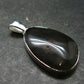 Rare Saffordite Cintamani Stone Pseudotektite Silver Plated Pendant from Indonesia- 5.11 Grams - 1.5"