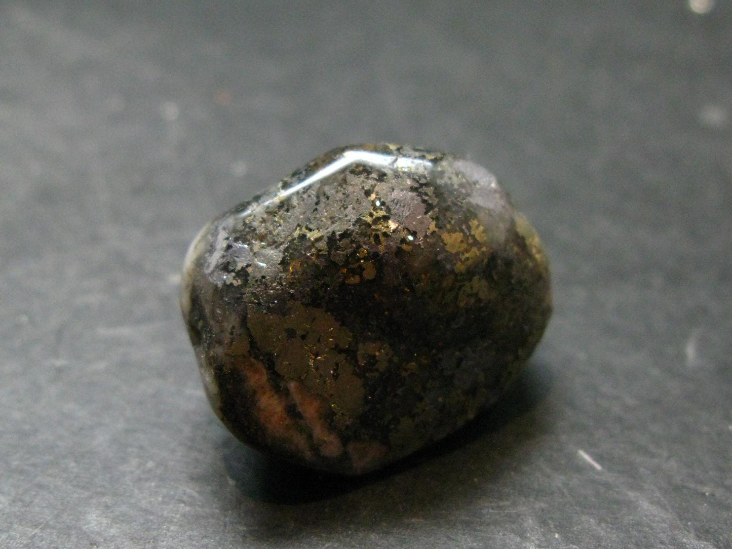 Healers Gold Tumbled Stone From USA - 1.1" - 23.52 Grams