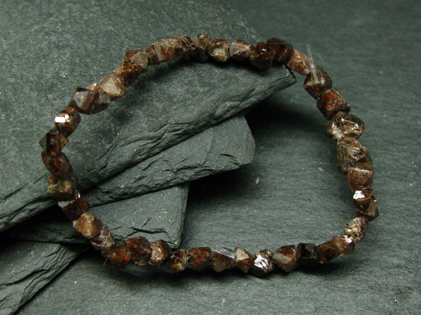 Rare Zircon Genuine Bracelet ~ 7 Inches ~ 6mm Crystal Beads