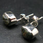 Alexandrite Stud Earrings Sterling Silver From Zimbabwe - 1.61 Grams