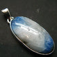Blue Ice Glacierite Silver Pendant from Indonesia - 1.5" - 5.70 Grams