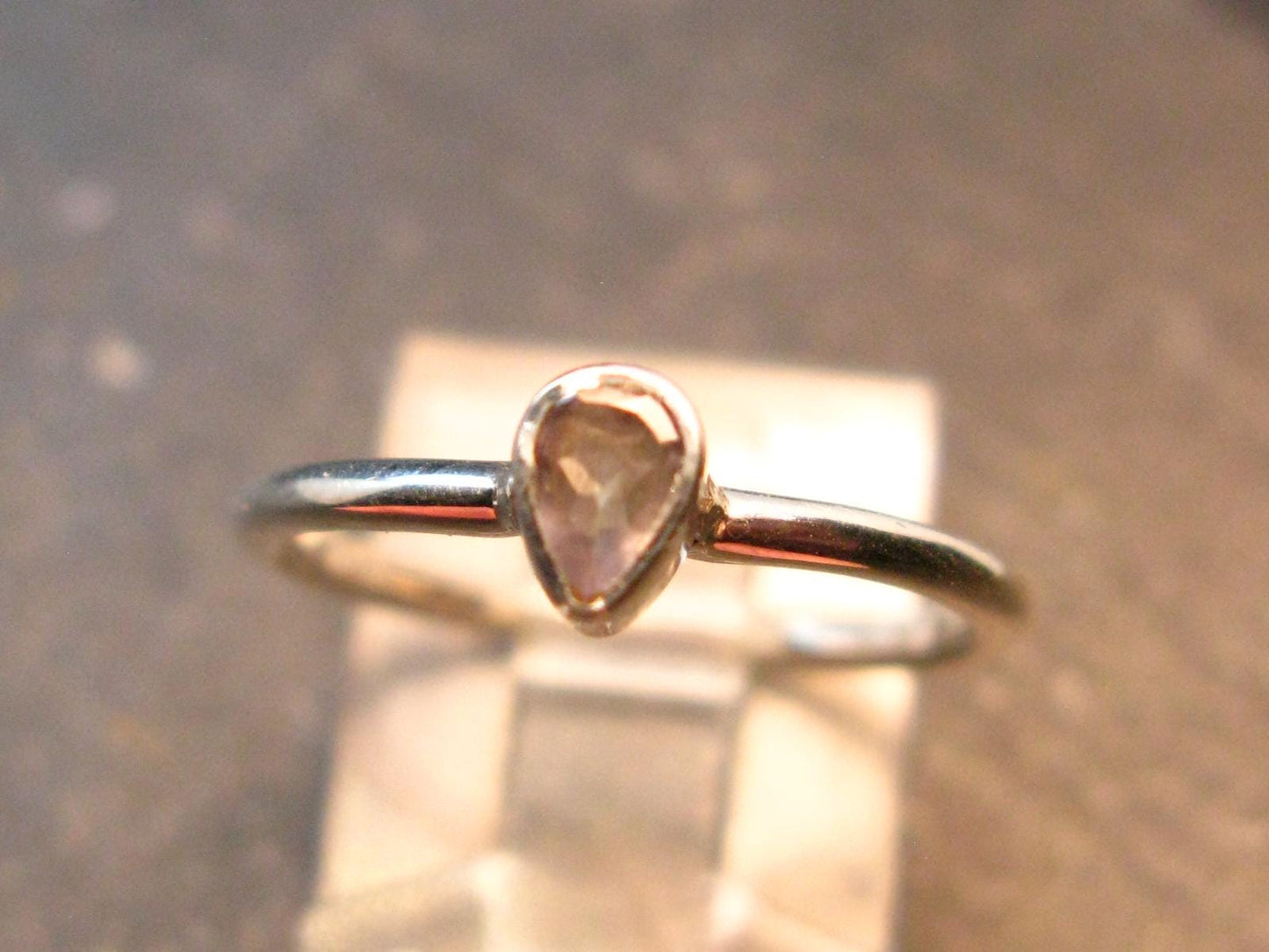 Genuine Alexandrite Gem Silver Ring From Russia - Size 6 - 1.47 Grams