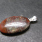 Crimson Cuprite w/ Chrysocola Silver Plated Pendant from Mexico - 1.2" - 2.33 Grams