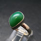 Natural Apple Green Chrysoprase 925 Sterling Silver Ring From Australia - 4.22 Grams - Size 8