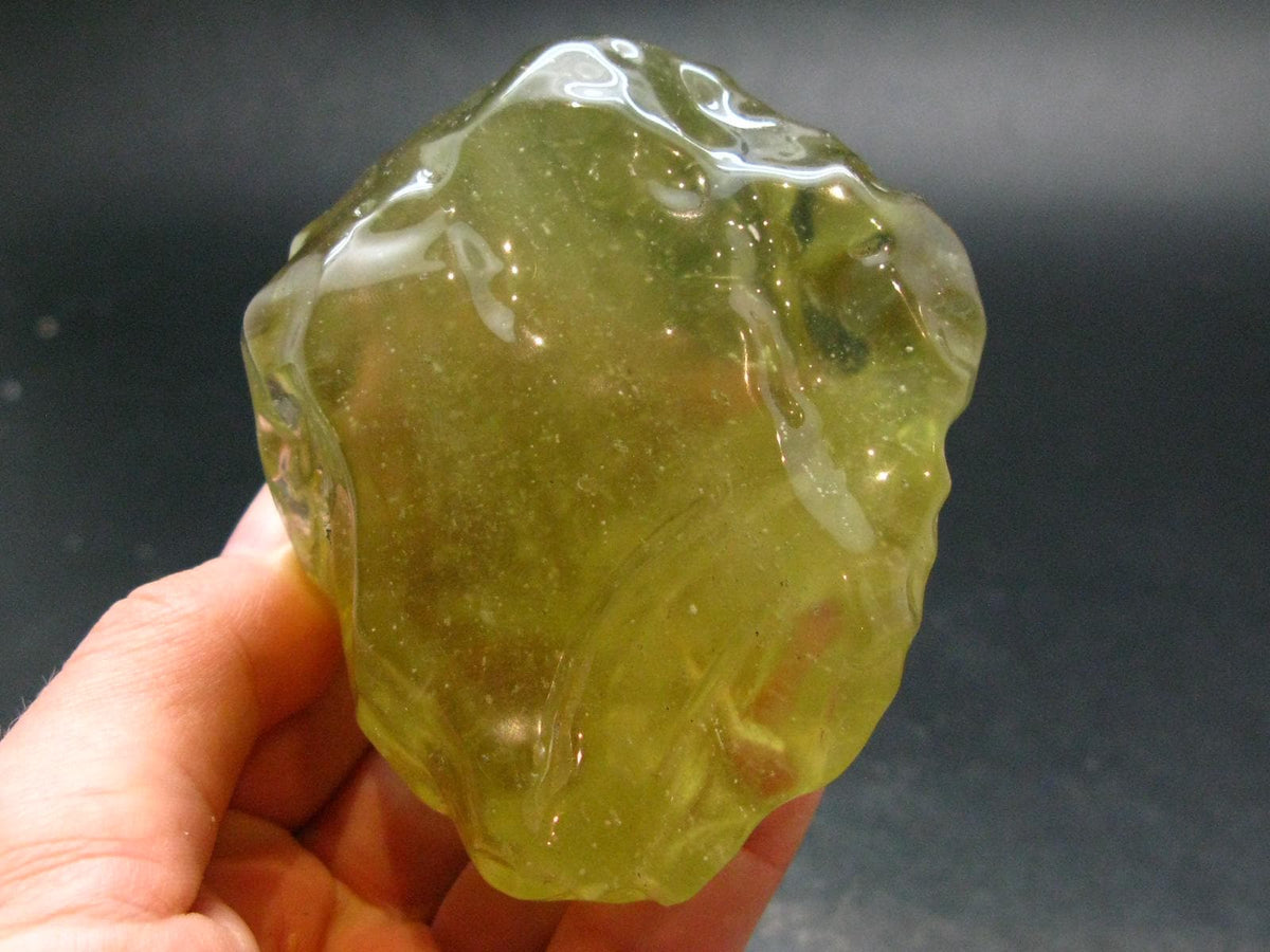 Nice Gem Libyan Tektite Tumbled Stone From Libya - 182.09 Grams - 3.1"