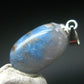 Papagoite in Quartz Cabochon Silver Pendant from S. Africa - 1.0" - 1.79 Grams