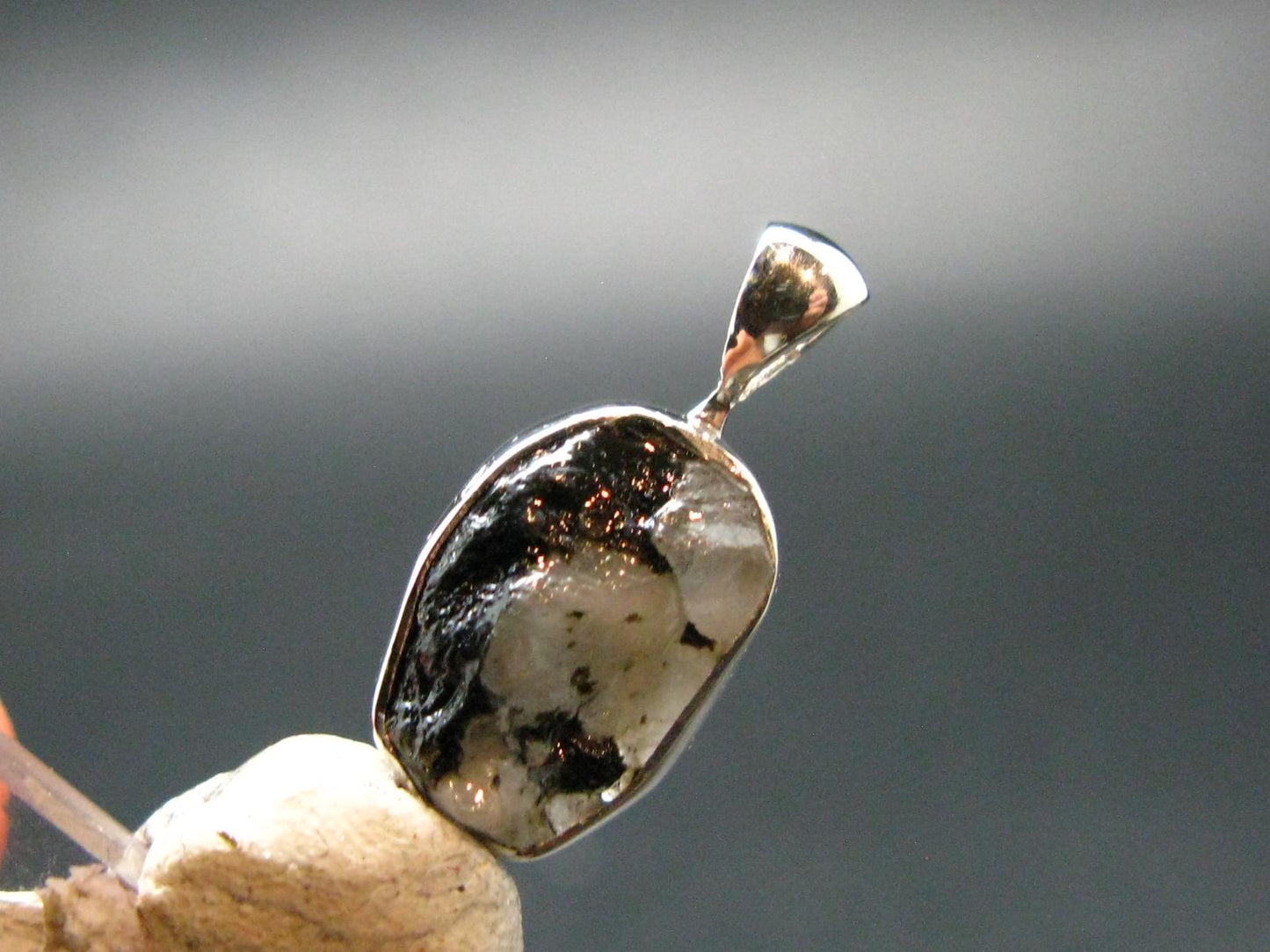 Phenakite Phenacite Crystal Silver Pendant From Brazil - 0.8" - 1.68 Grams