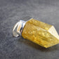 Yellow Citrine Sterling Silver Pendant from Brazil - 1.2" - 5.49 Grams