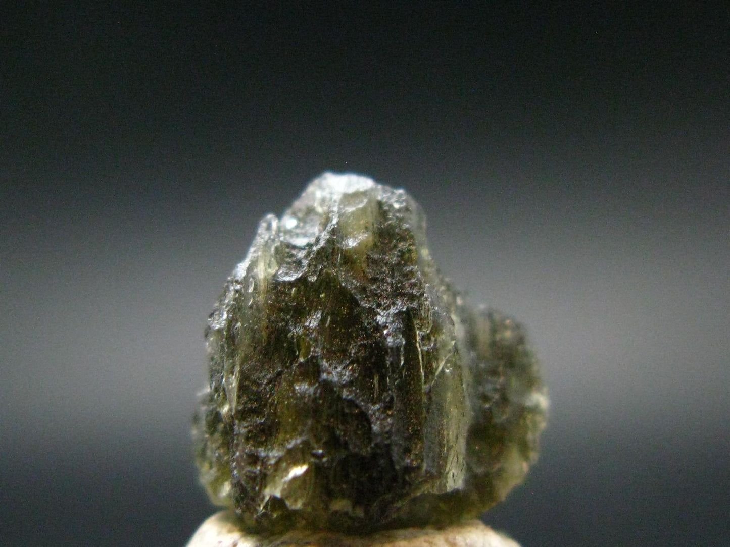 Moldavite Tektite Raw Piece from Czech Republic - 0.4" - 2.90 Carats - 0.58 Grams
