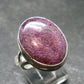 Rare Stichtite Silver Plated Ring from Australia - Size 7 - 5.75 Grams