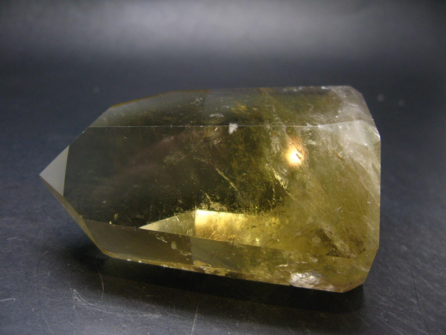 Citrine Unheated Polished Crystal From Brazil - 3.6" - 370.48 Grams