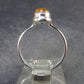 Fabulous Untreated Imperial Topaz 925 Silver Ring from Brazil - Size 6.25 - 2.89 Grams
