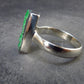 Uvarovite (Green Chromium Garnet) Cluster Silver Ring from Russia - Size 8.5 - 5.02 Grams