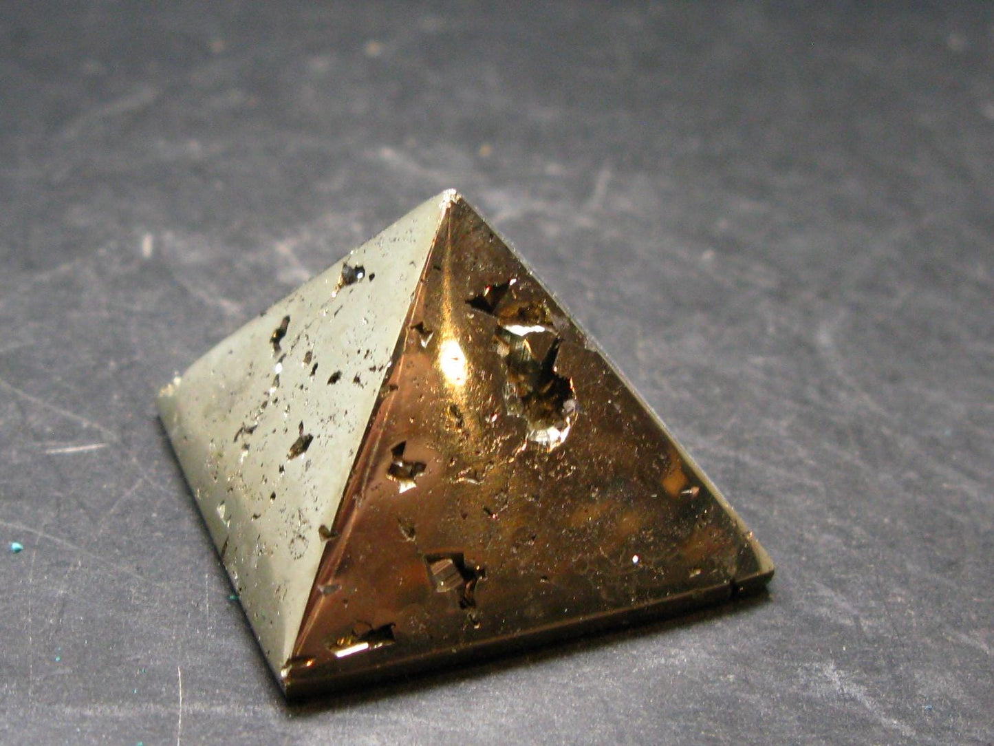 Pyrite Crystallized Pyramid From Peru - 1.3" - 44.08 Grams