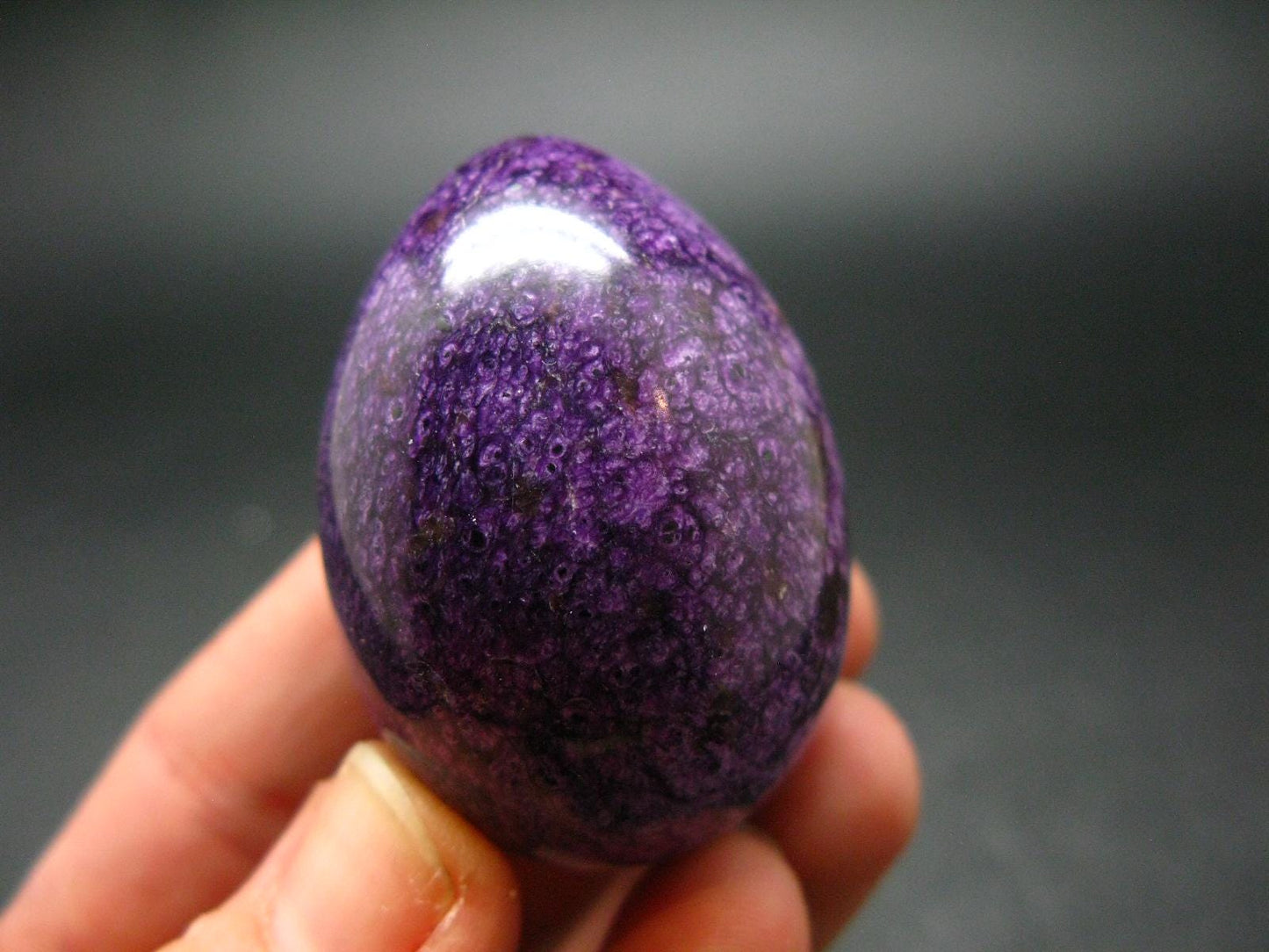 Rare Rich Purple Stichtite Egg From Russia - 1.7" - 45.33 Grams