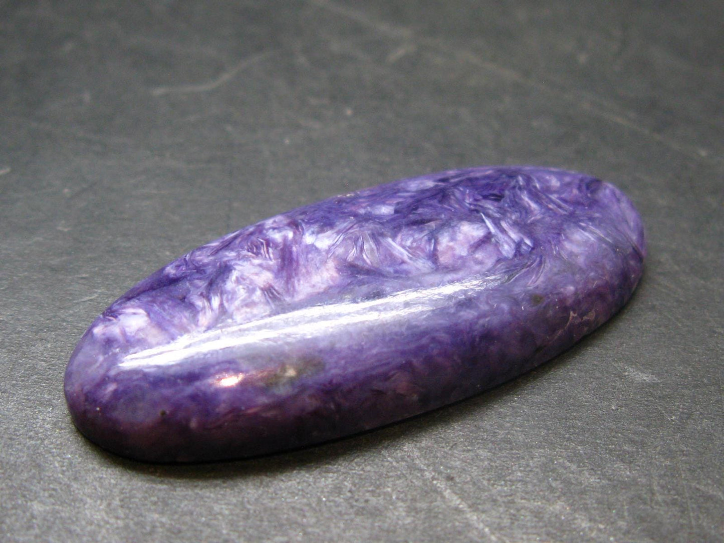 Rare High-Quality Charoite Cabochon From Russia - 1.9"