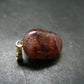Strawberry Quartz Tumbled Silver Pendant - 1.0" - 3.45 Grams
