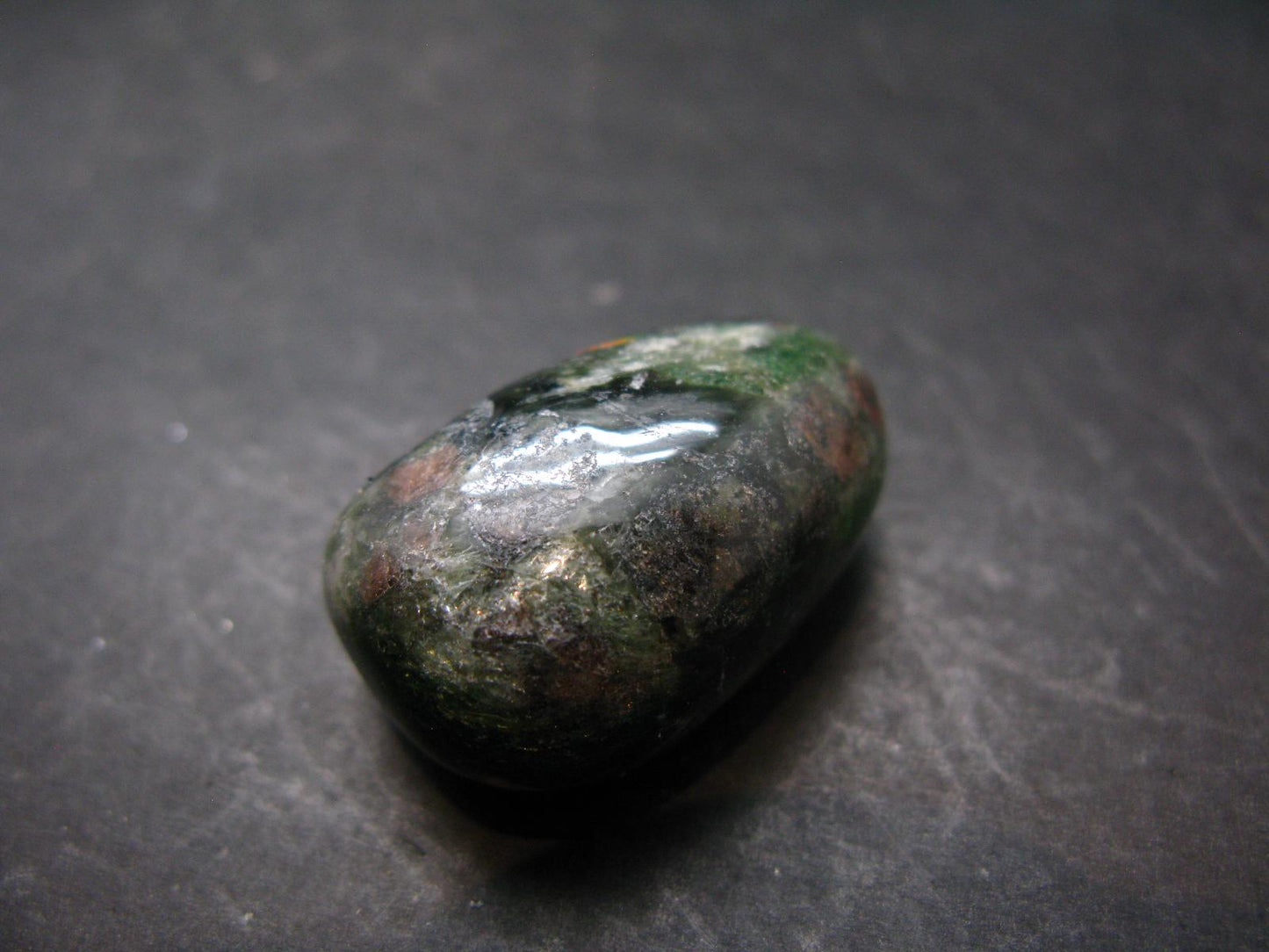Rare Eclogite Tumbled Stone From Norway - 1.2" - 21.15 Grams