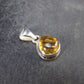 Imperial Topaz Crystal Silver Pendant from Brazil - 0.8" - 2.50 Grams