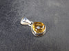 Imperial Topaz Crystal Silver Pendant from Brazil - 0.8" - 2.50 Grams