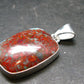 Crimson Cuprite w/ Chrysocola Silver Plated Pendant from Mexico - 1.4" - 5.78 Grams