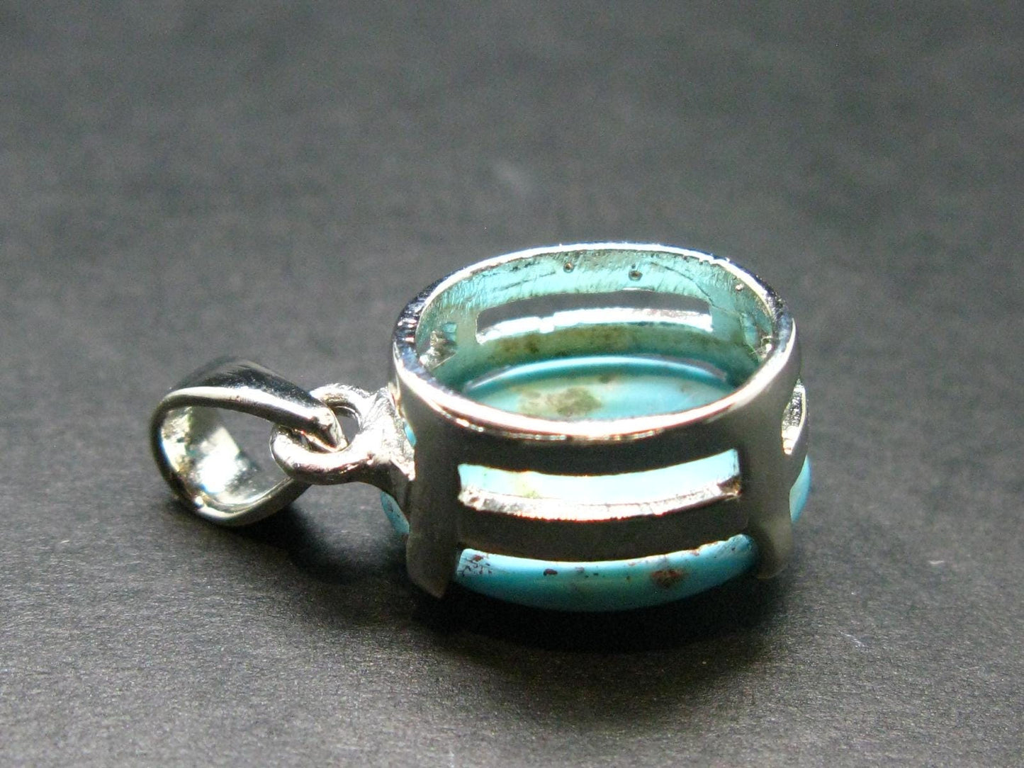 Turquoise Silver Pendant - 1.0" - 3.18 Grams