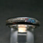 Muonionalusta Meteorite & Opal Steel Ring - 4.54 Grams - Size 6