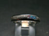 Muonionalusta Meteorite & Opal Steel Ring - 4.54 Grams - Size 6
