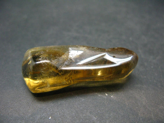 Nice Untreated Unheated Citrine Tumbled Stone from Zambia - 57.45 Carats - 1.6"