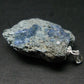 Benitoite Cluster Silver Pendant From California - 1.4" - 3.87 Grams
