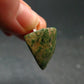 Extremely Rare Natural Maw Sit Sit Crystal Silver Pendant from Myanmar - 0.9" - 4.66 Grams