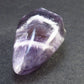 Large White Streaked Chevron Amethyst Pendant From Nigeria - 2.2"