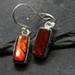 Ammolite Amolite Sterling Silver Earrings From Canada - 1.1"