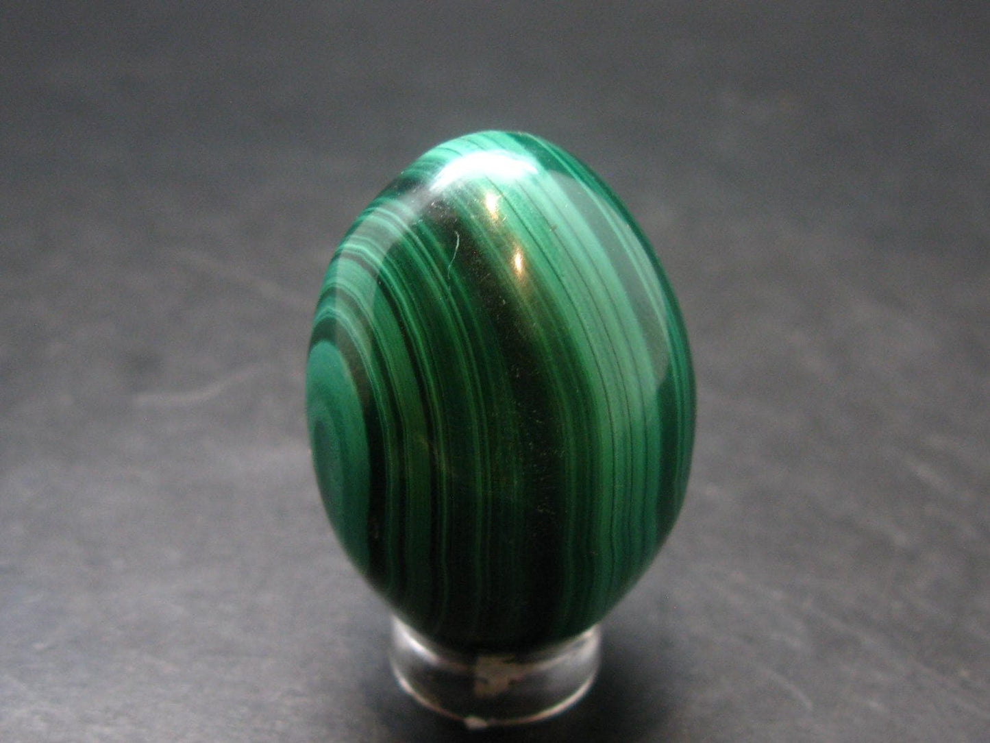 Malachite Egg Carving From Congo - 1.4" - 51.81 Grams